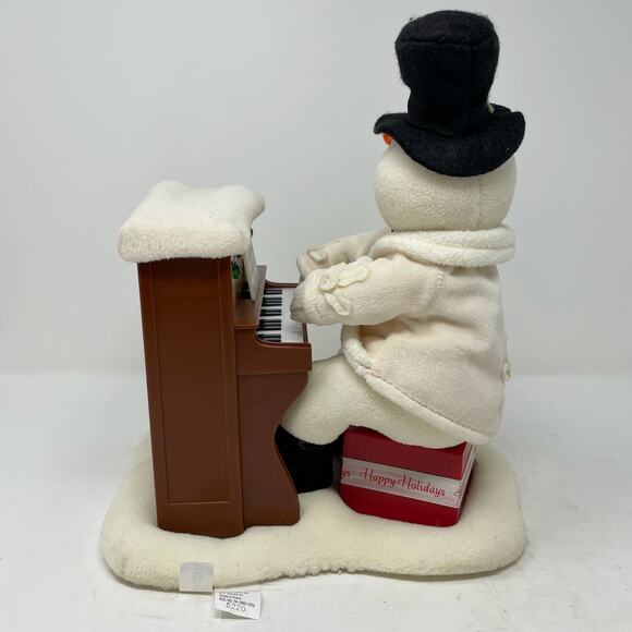 ONLY LIGHTS/MUSIC WORK Hallmark Piano Snowman 2005 - Picture 6 of 11